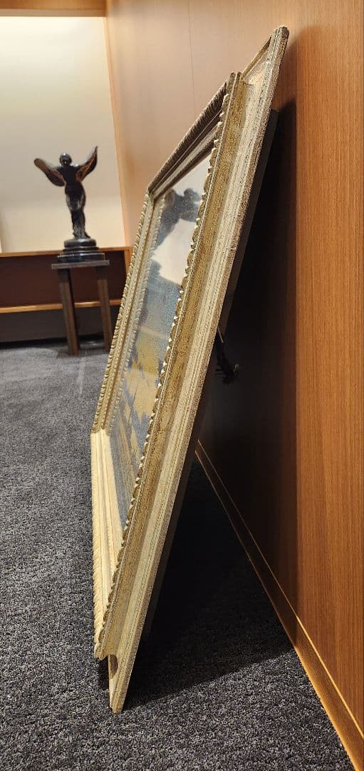 貴重・大型】点描画 アート作品 額縁付き