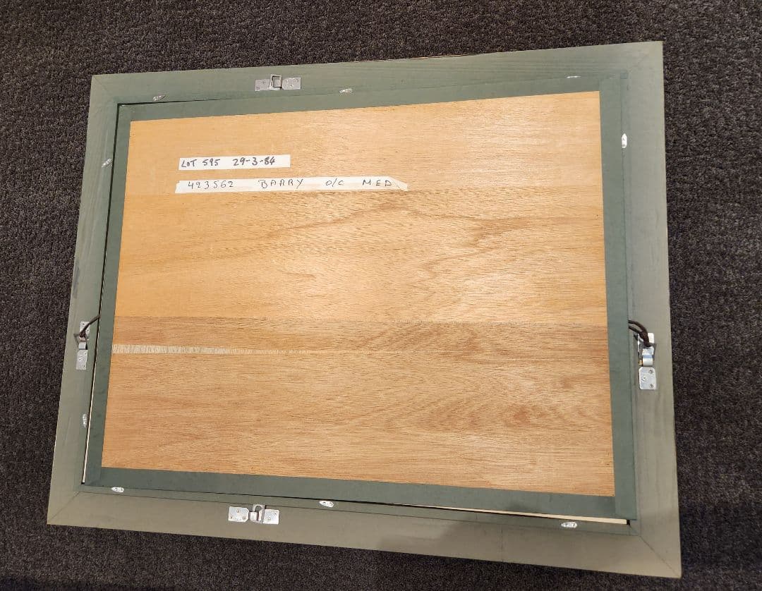 貴重・大型】点描画 アート作品 額縁付き