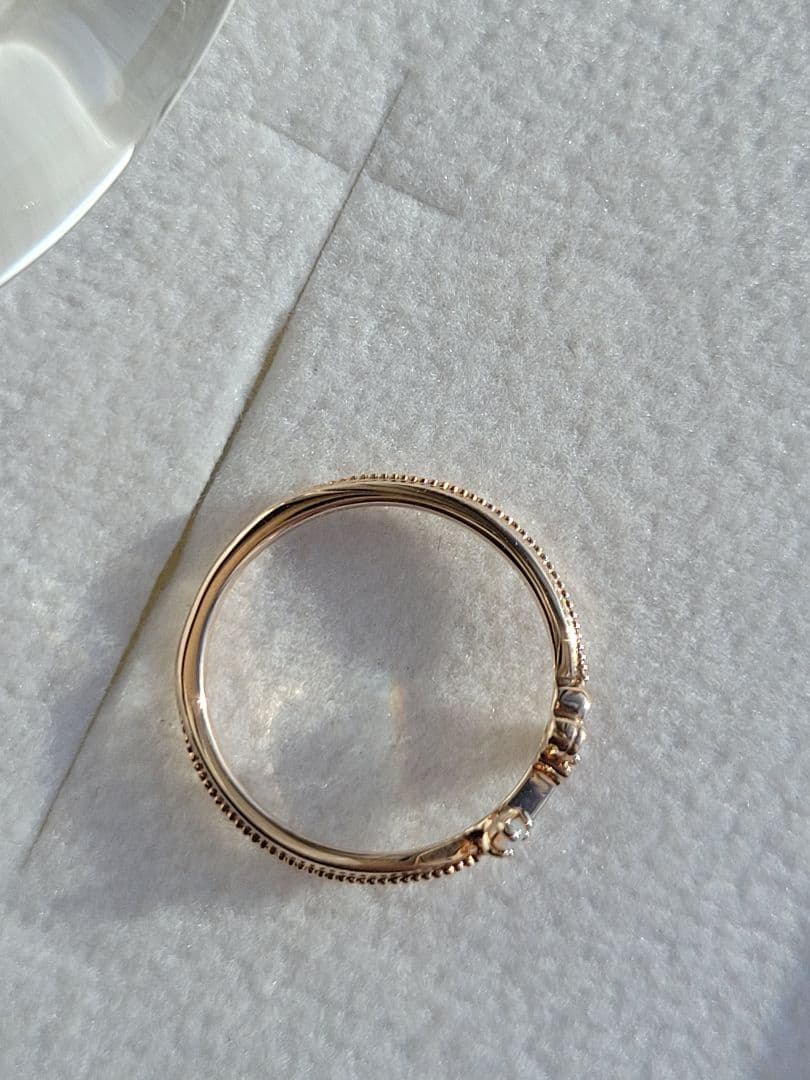 ねこ様★ノジェス K10 YG NOJESS ピンキーリング 指輪 5号 オパー