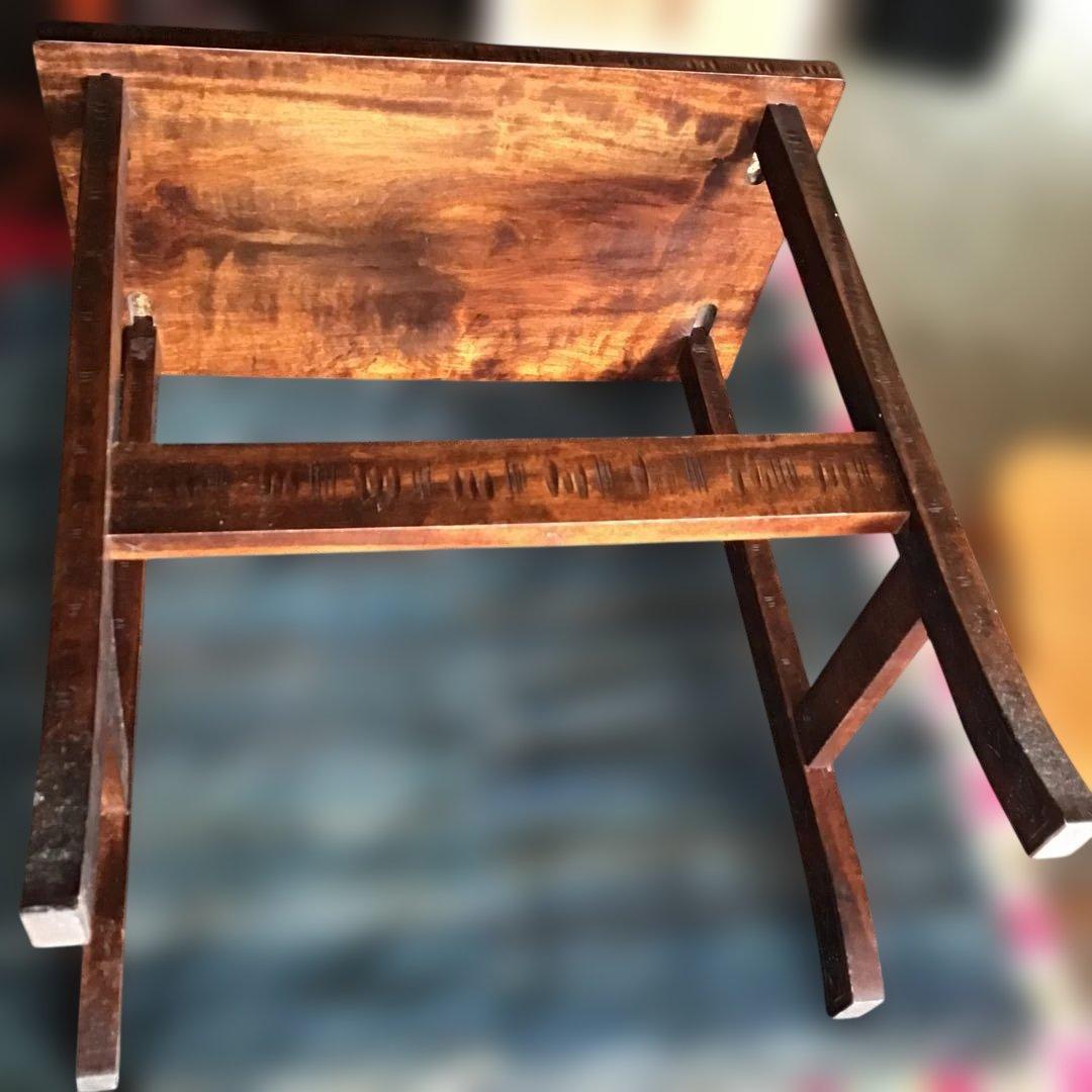 アンティーク軽井沢彫り 櫻 花台 家具 収納