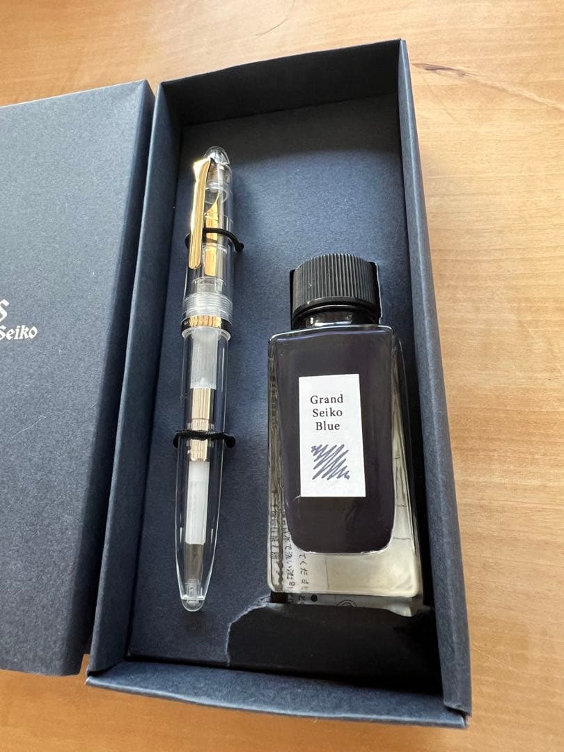 Grand Seiko 万年筆と青インクセット 色を愉しむ万年筆インク6色セット