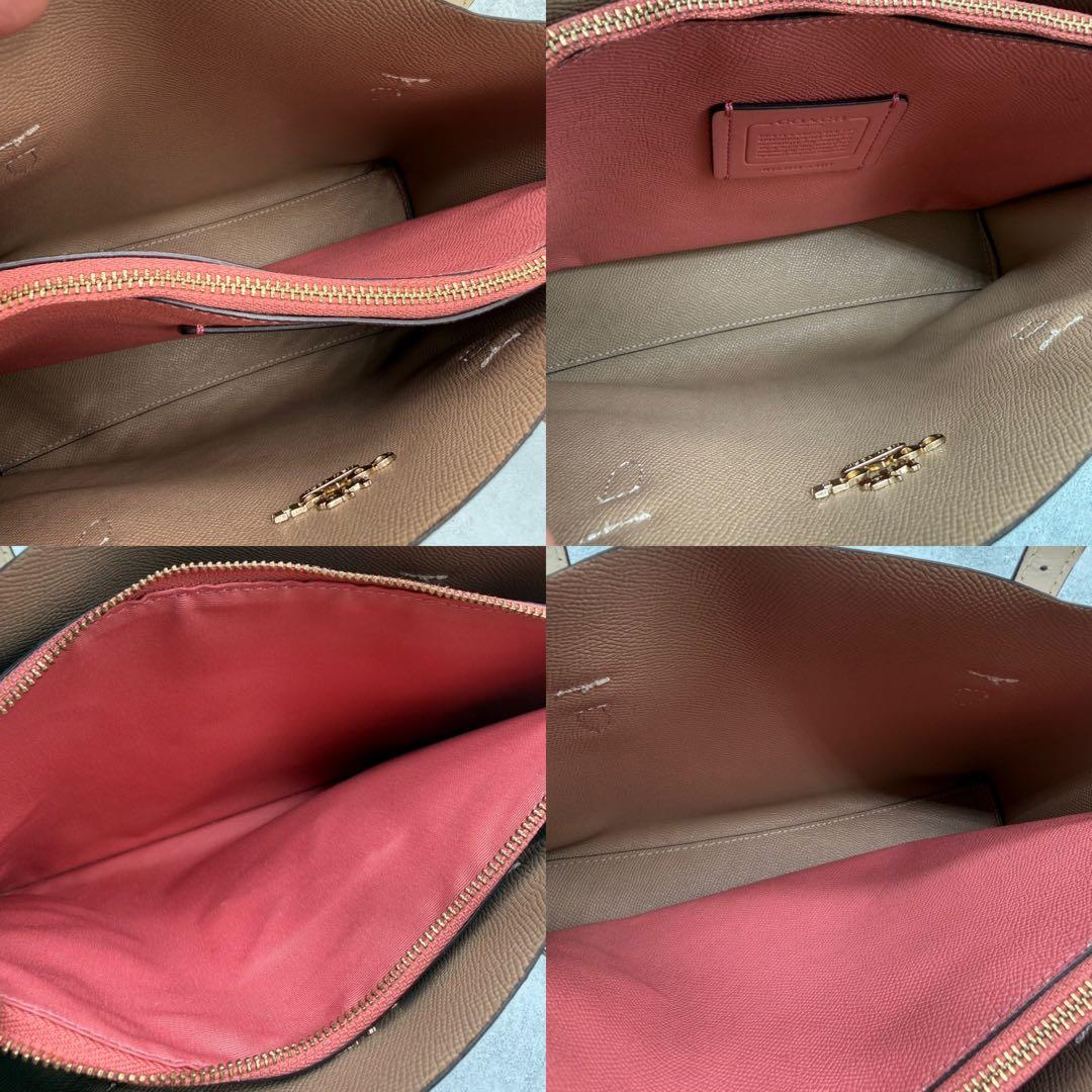 COACH コーチ ショルダーバッグ 2way PVC 花柄 クロスボディ 白