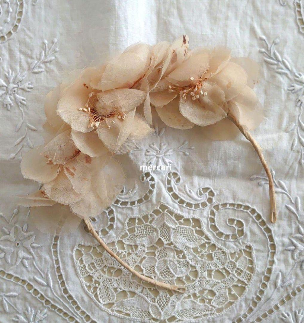 フランス製 アンティーク 初聖体のオモニエール シルクリボンとレース