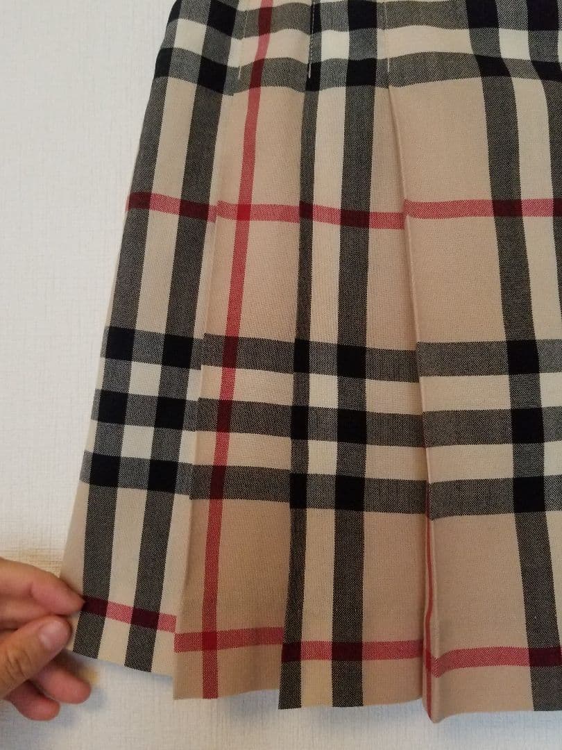 バーバリーロンドンキッズスカート本革ベルトフォーマル 入学 卒園 美品