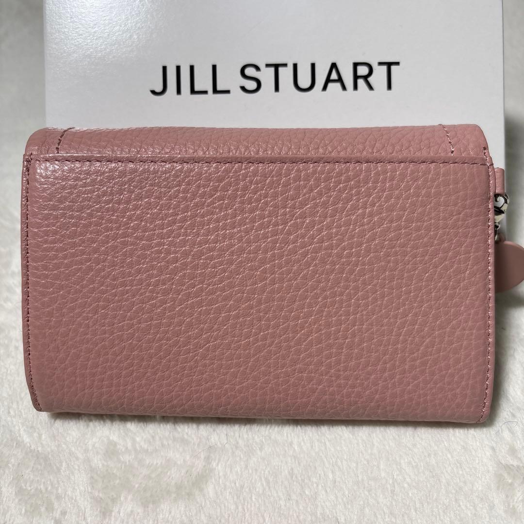 ジルスチュアート シボ革 レザー 二つ折り財布 ルナティ JILL STUART