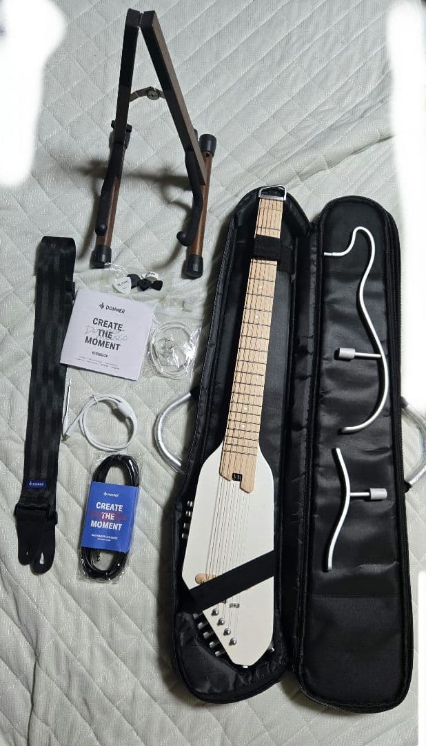 東*春様 美品 エレアコ DONNER HUSH-I PRO ケース、スタンド、