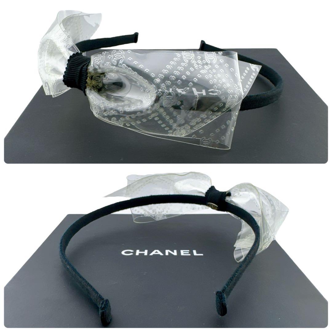 激レア◇美品◇シャネル 18S ココマーク リボン カチューシャ ヘアバンド