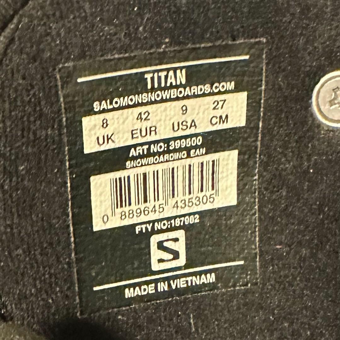 SALOMON TITAN メンズスノーボード ブーツ　ブラック　27.0cm