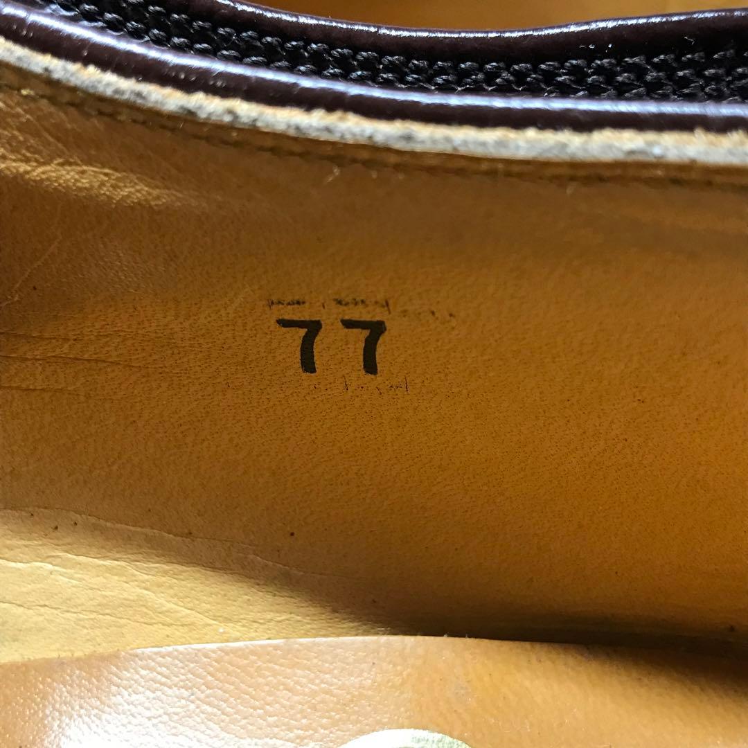 【美品】SCOTCH GRAIN シボ加工　ウィングチップ　ビジネスシューズ