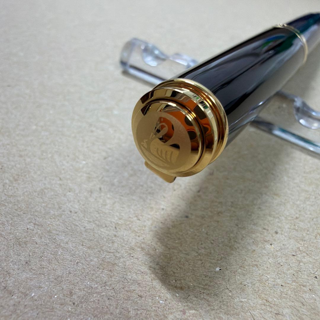 新品 Pelikan ペリカン 万年筆 スーベレーン M600 青縞 EF