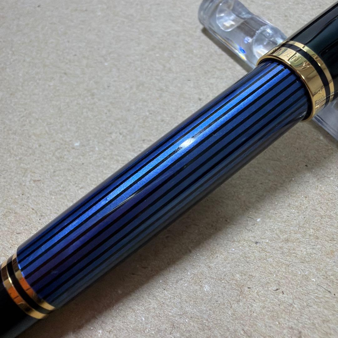 新品 Pelikan ペリカン 万年筆 スーベレーン M600 青縞 EF