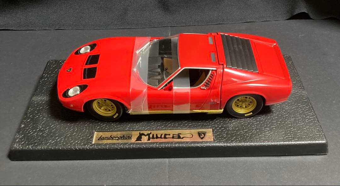 1/18 ランボルギーニ　ミウラ　レッド　2点セット