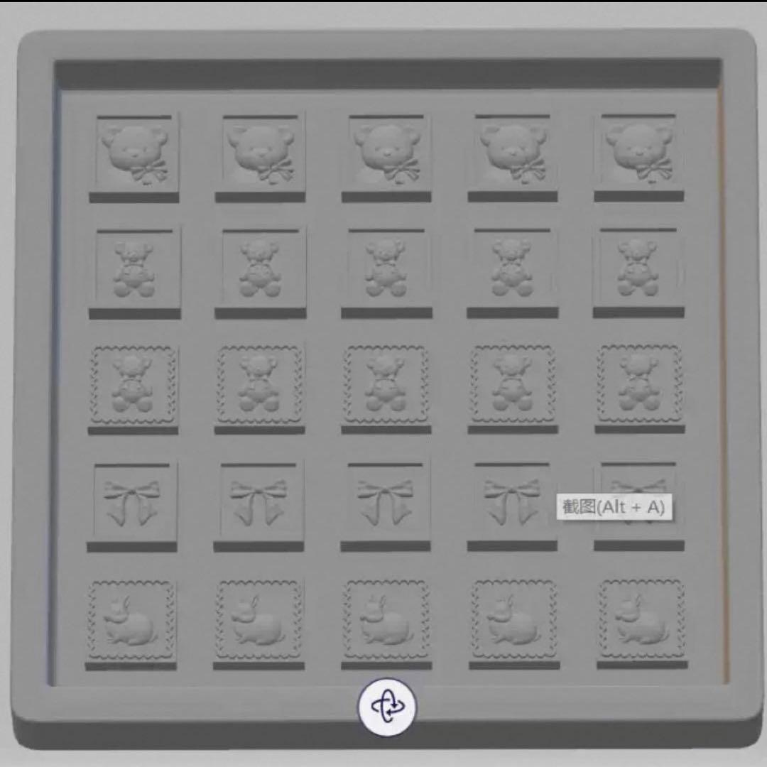 シーリングスタンプ用ワックス シリコンモールドアジサイ型