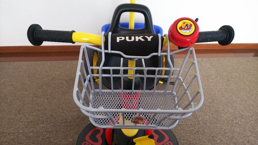 PUKY 三輪車 手押し可能 ドイツ製 前かご 後ろかご付き