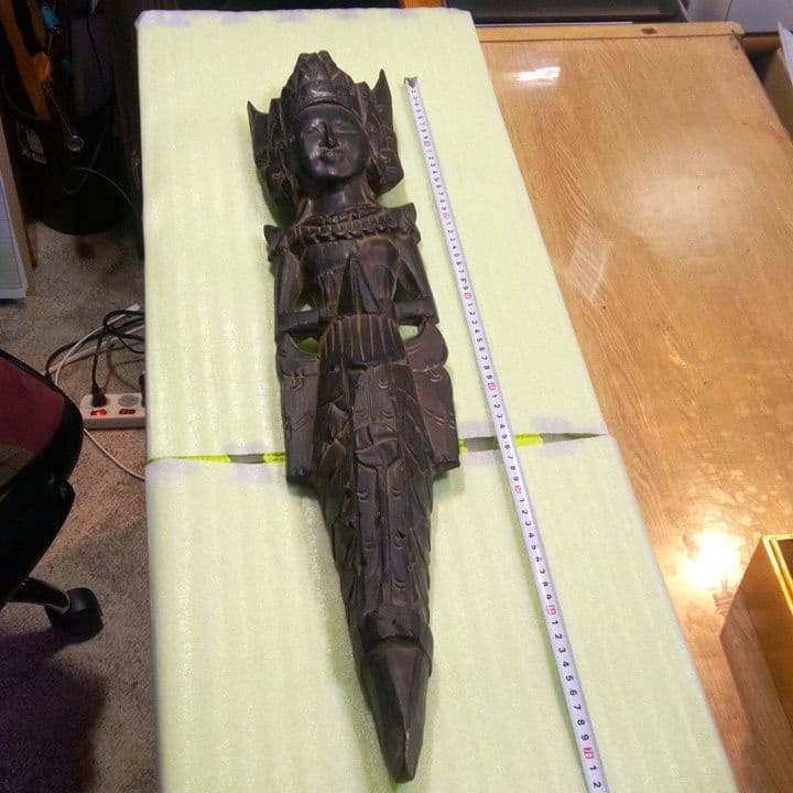 民族像 壁掛け オブジェ 木製 木彫り 雑貨 インテリア エスニック 魔除け