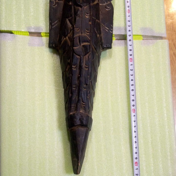 民族像 壁掛け オブジェ 木製 木彫り 雑貨 インテリア エスニック 魔除け