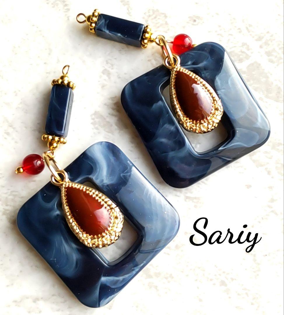 Tommyさんオーダー K18 はちばちL シーブルーカルセドニーPD