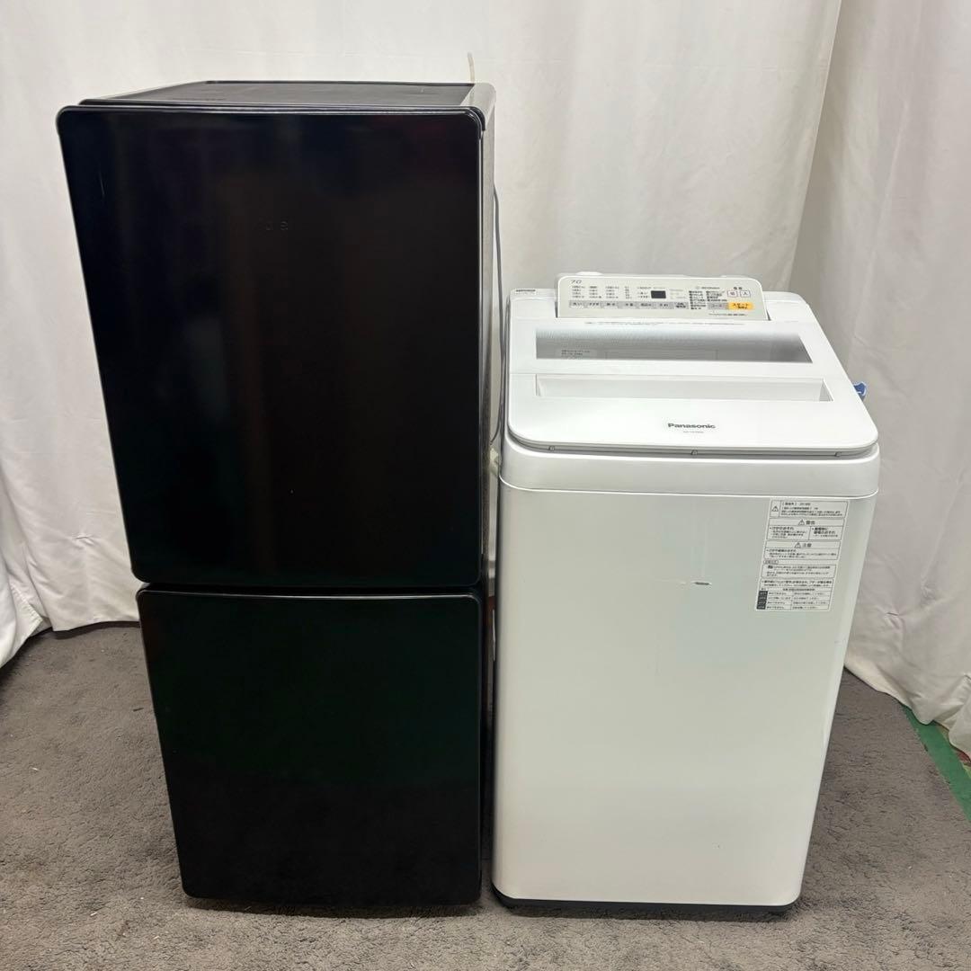 993❤️ 冷蔵庫 洗濯機 一人暮らしセット 単身 黒 中古 安い 綺麗 設置無料