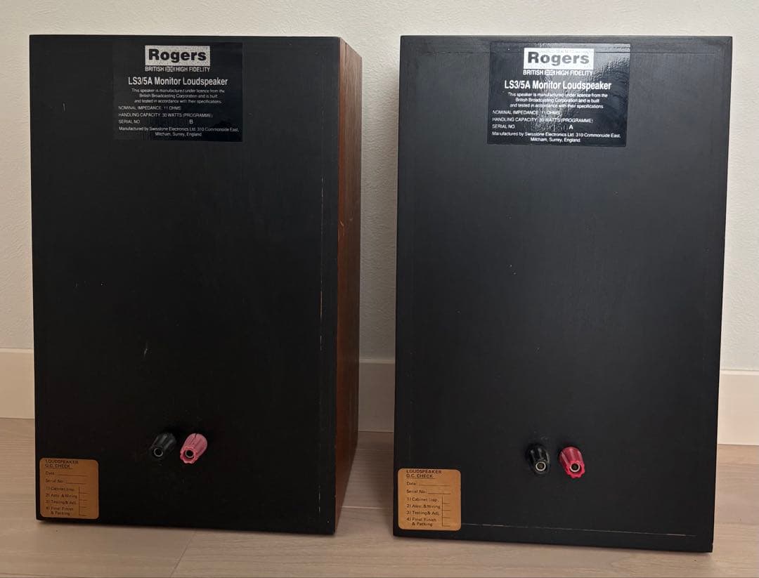 Rogers ロジャース LS3/5A BBCモニタースピーカー