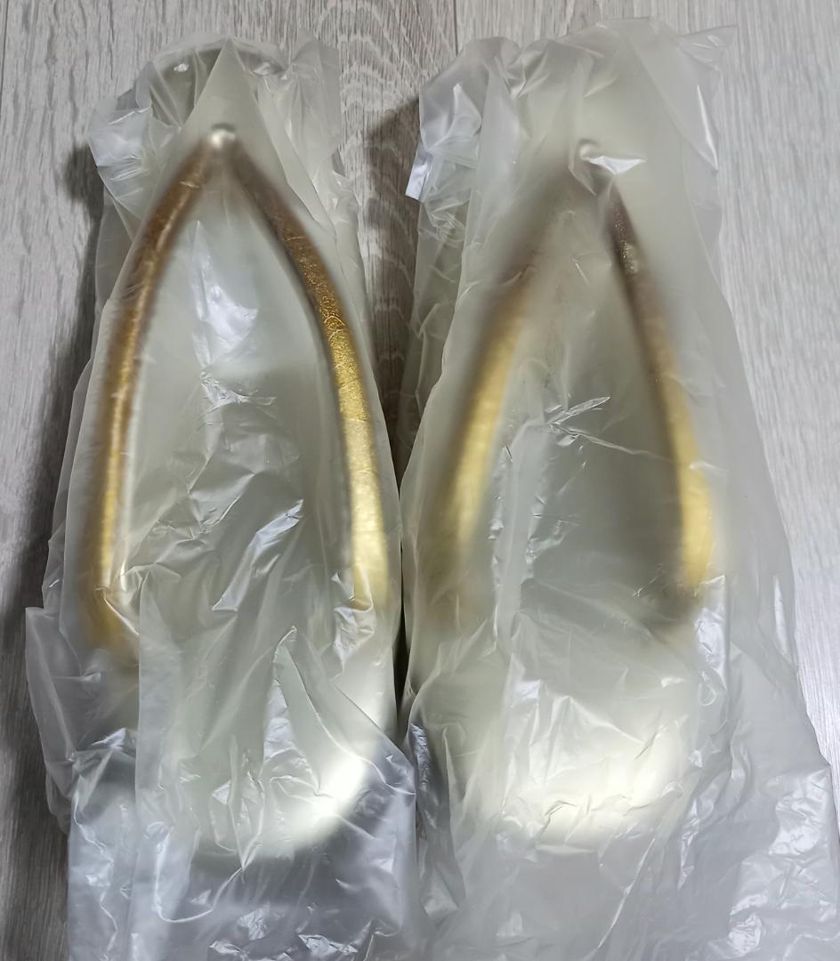 新品☆和装　バッグ&草履　セット　L　24-25cm　本皮