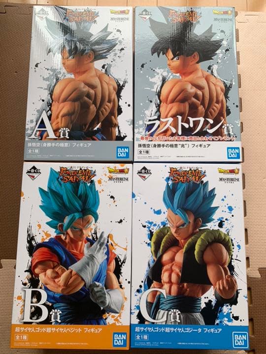 ドラゴンボール 一番くじ エクストリームサイヤン ABCラストワン4体セット