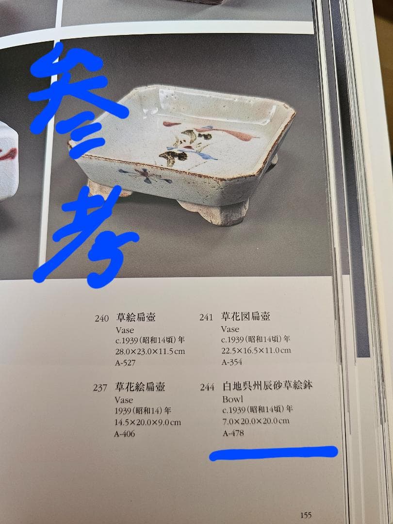 民藝 河井寛次郎？ 呉須百合辰砂角鉢 未鑑定品 - メルカリ