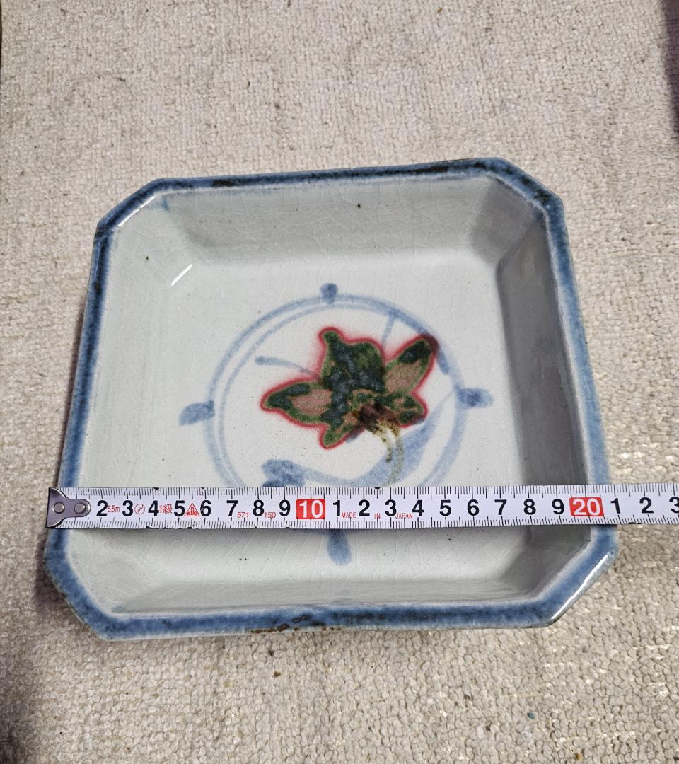 民藝 河井寛次郎？ 呉須百合辰砂角鉢 未鑑定品 - メルカリ