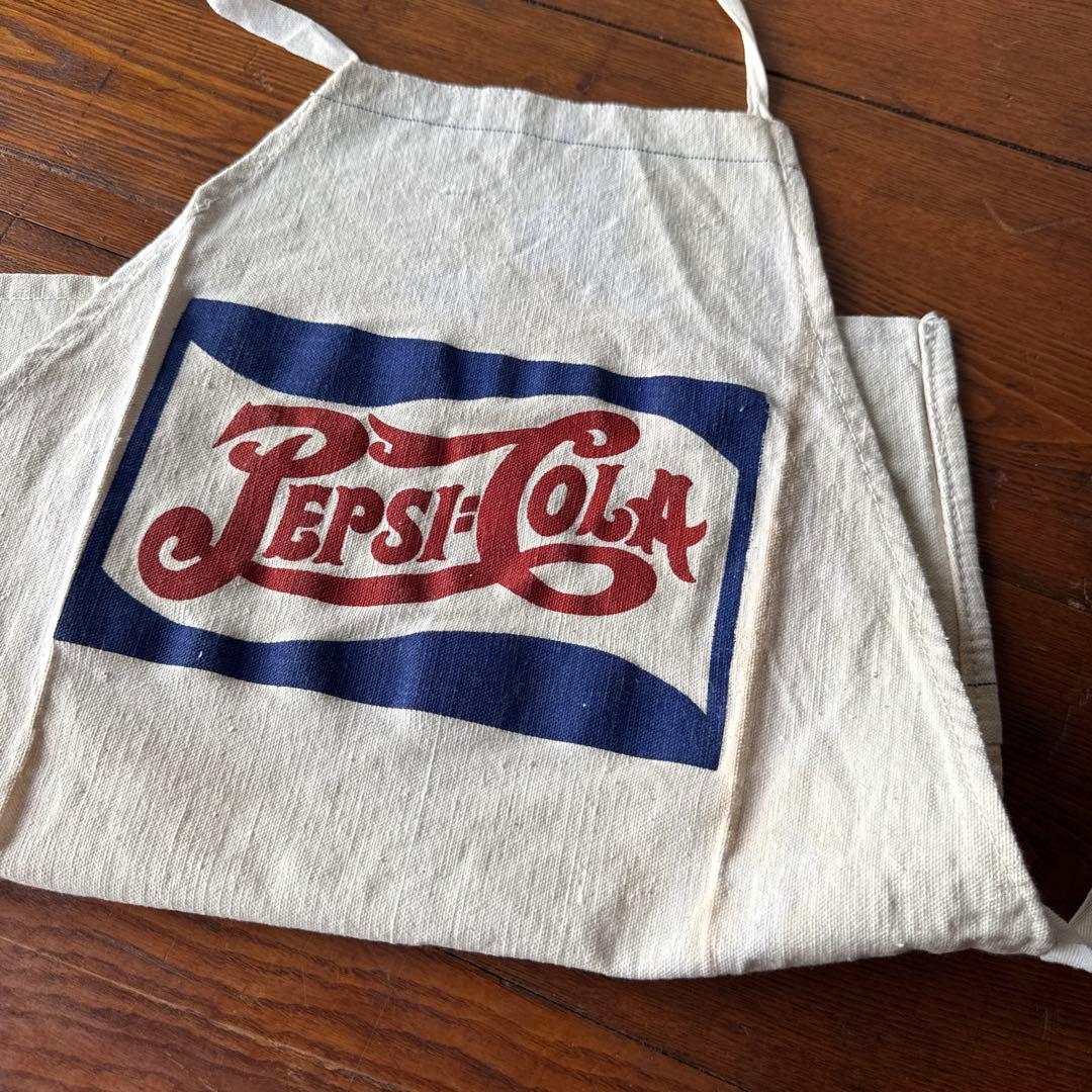 レア] 50s PEPSI ビンテージエプロン ペプシ ワークエプロン