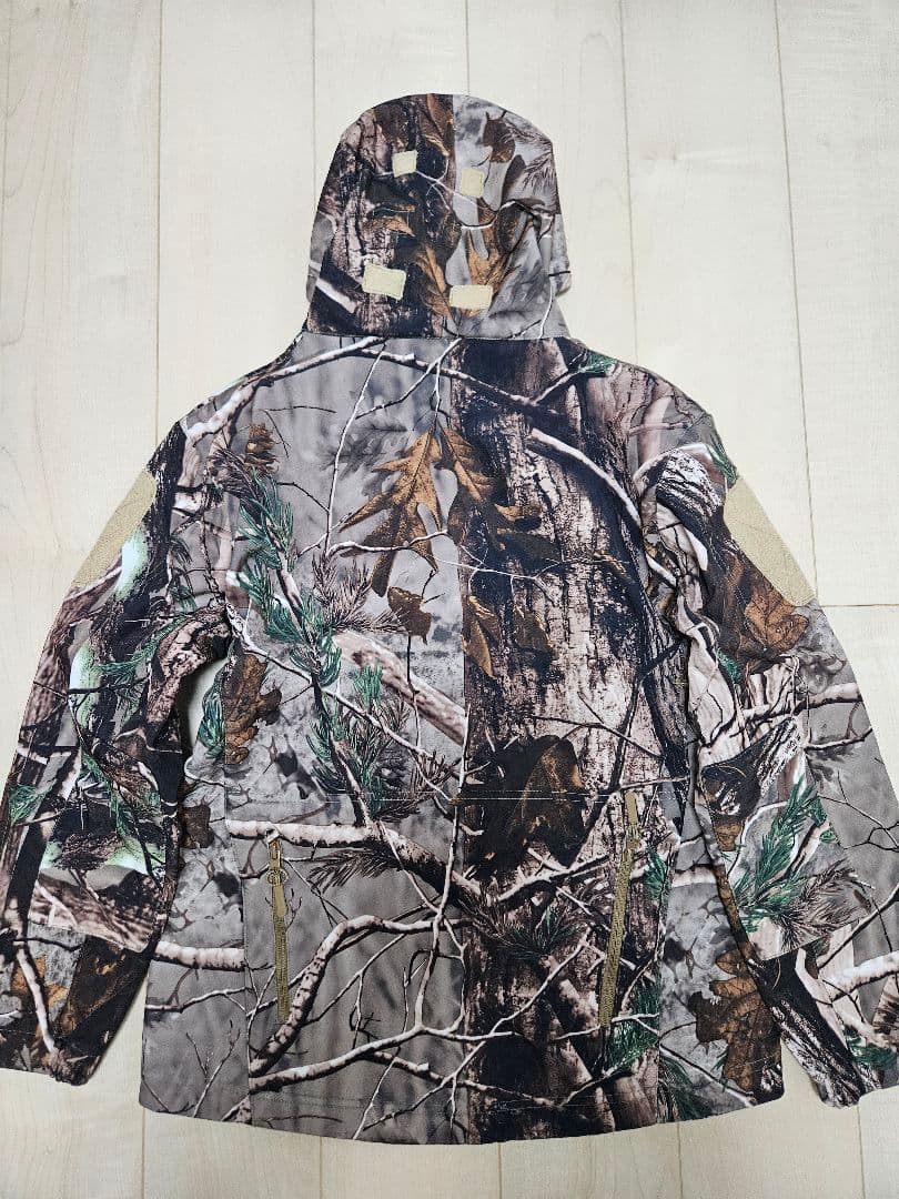 ①リアルツリー柄 迷彩服 セットアップ 上下セット 冬用ジャンパー