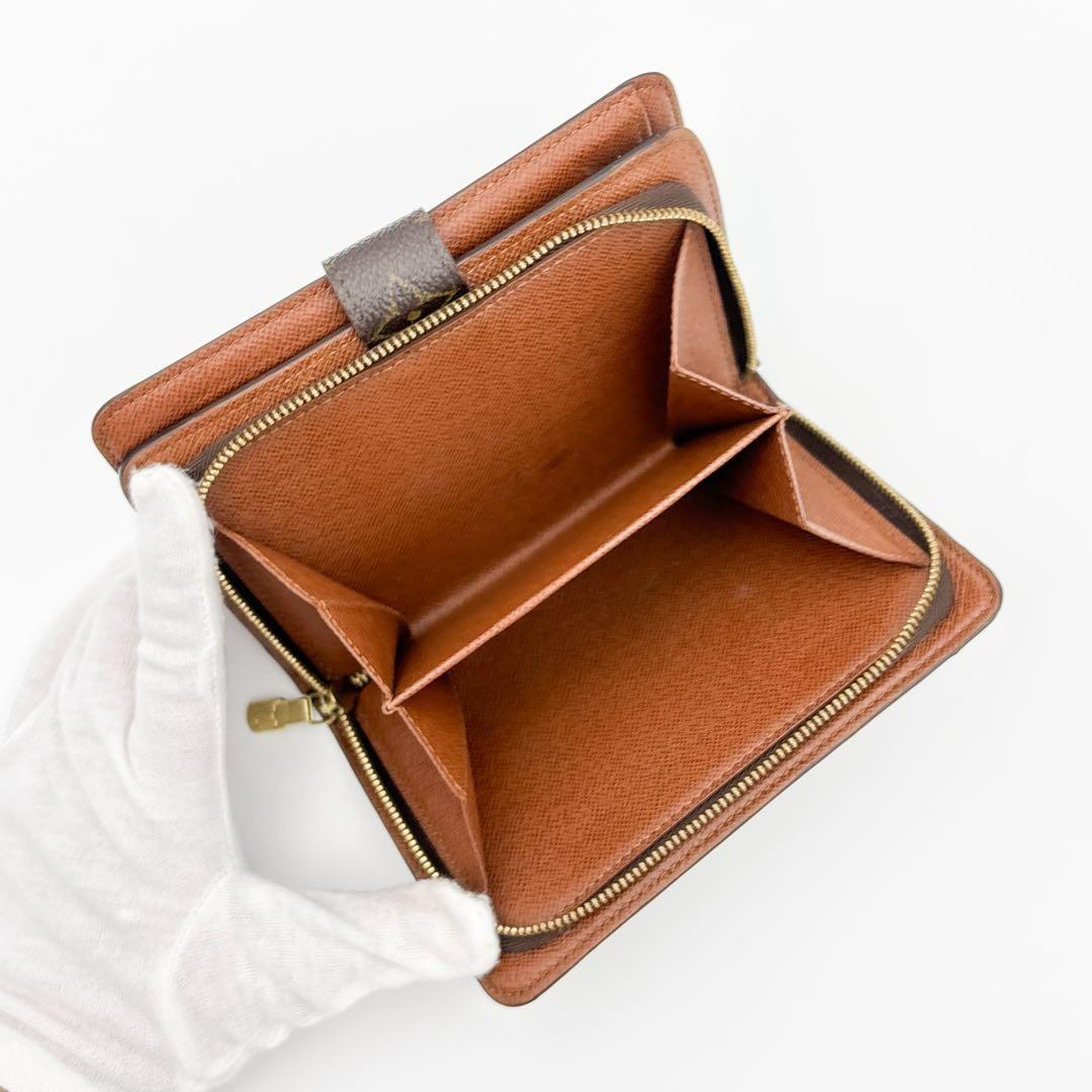 パスケース付★ルイヴィトン モノグラム ポルト パピエ ジップ 二つ折り財布