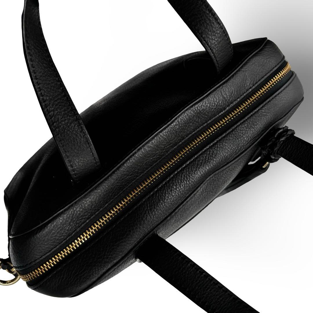 【美品】コールハーン　2way ショルダーバッグ　ハンド　レザー　斜め掛け　金具