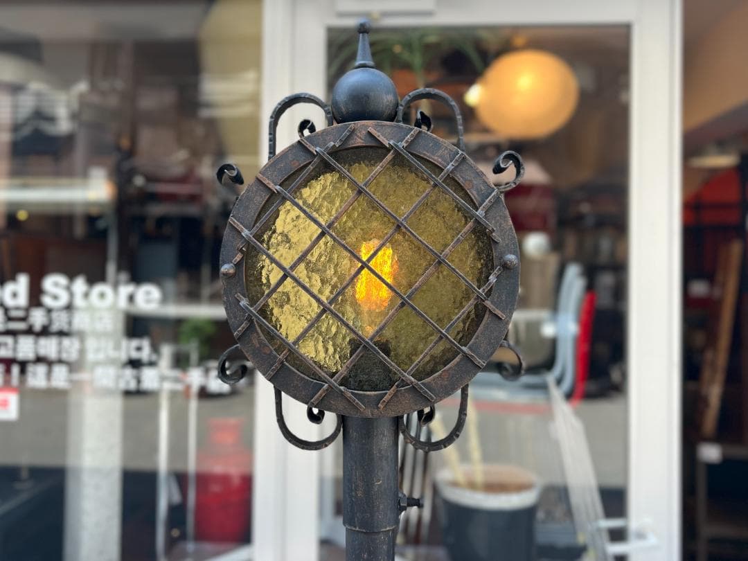1点モノ☆アンティーク風／フロアランプ／街灯風／スチームパンク