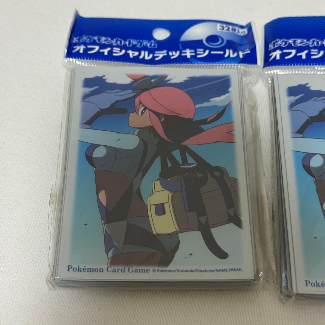 フウロ デッキシールド32枚入×2＋デッキケース 3点セット ポケカ