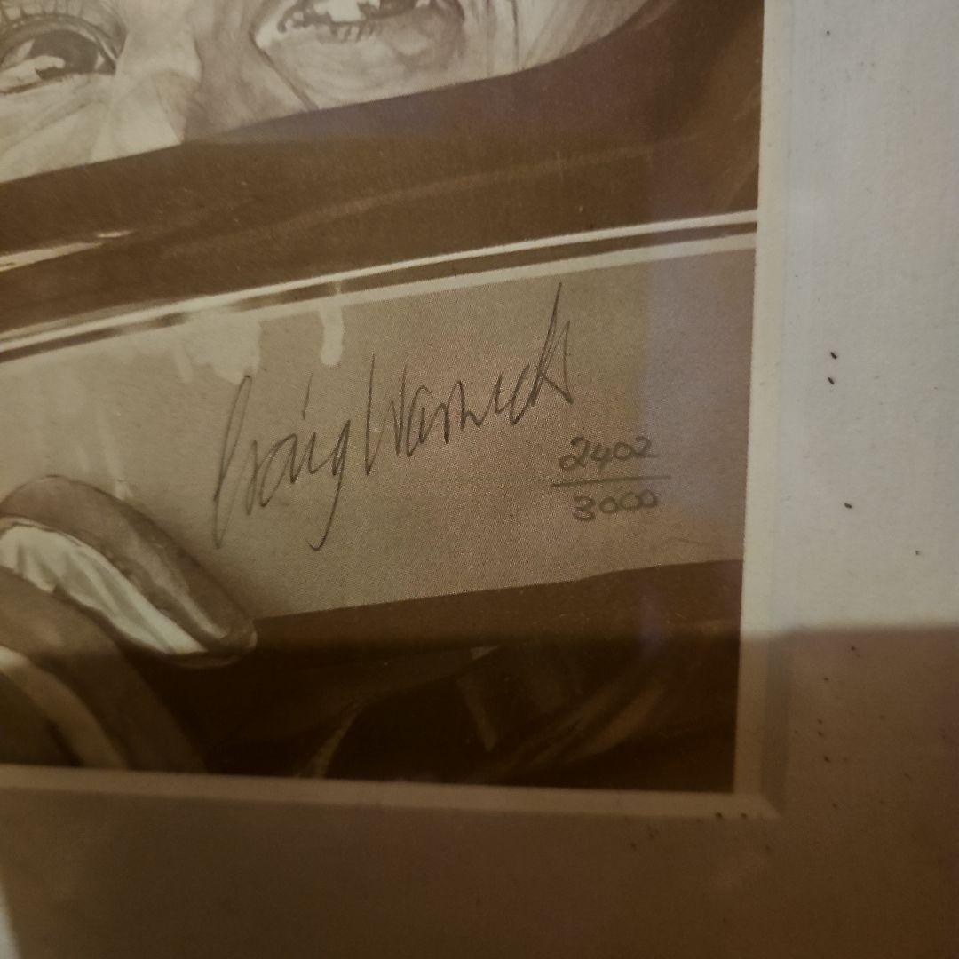 アイルトン・セナ 肖像画 限定印刷 2402/3000