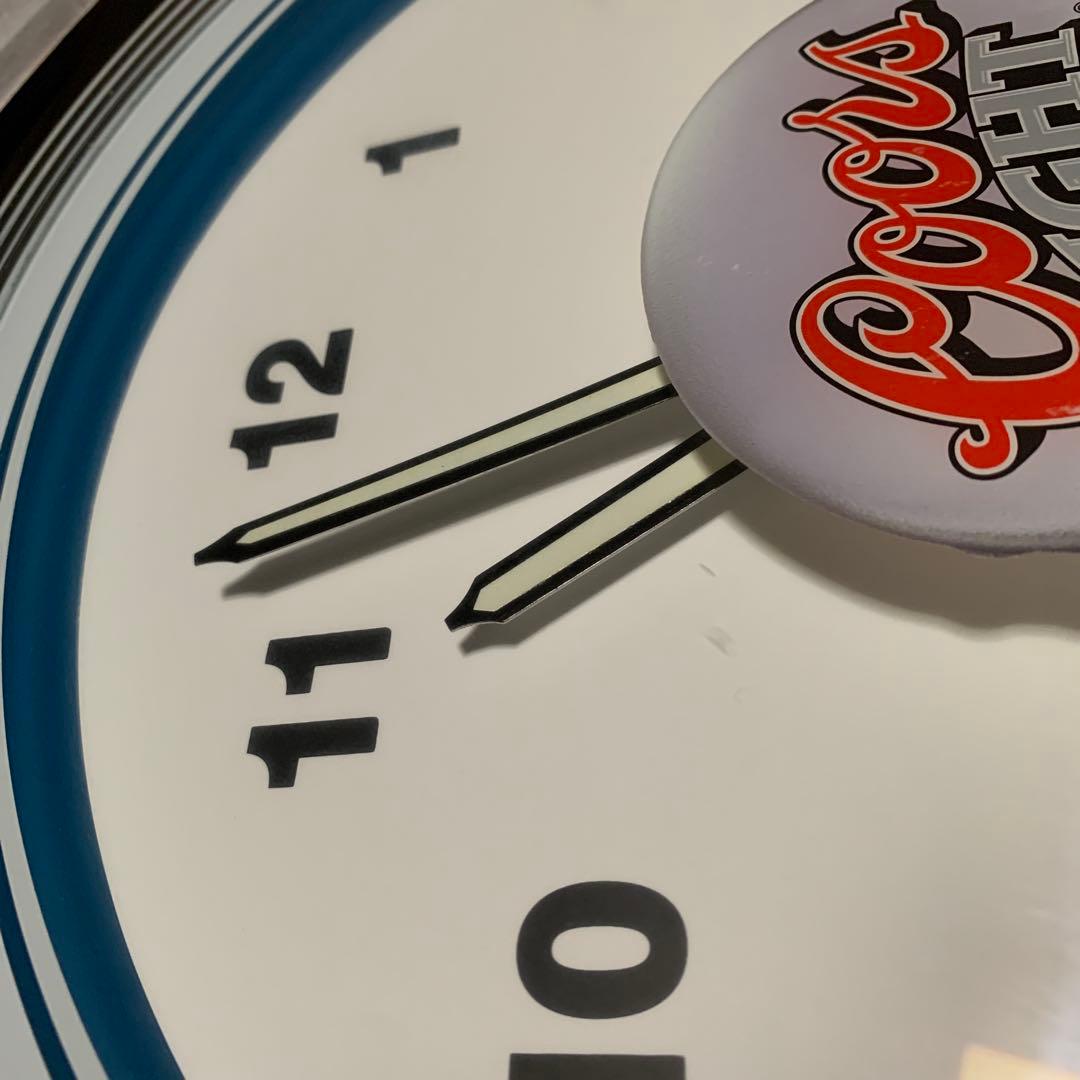 Coors Light クアーズ ネオンクロック　壁掛け時計　　インテリア