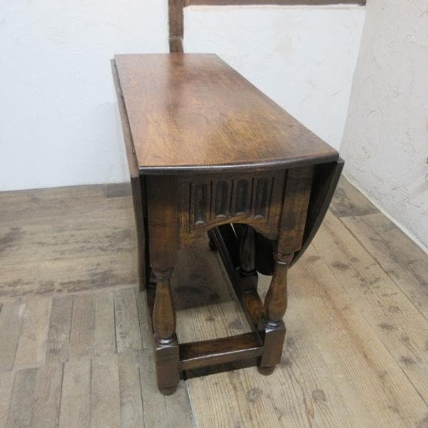 イギリス アンティーク 家具 ゲートレッグテーブル ダイニング 無垢 6745d