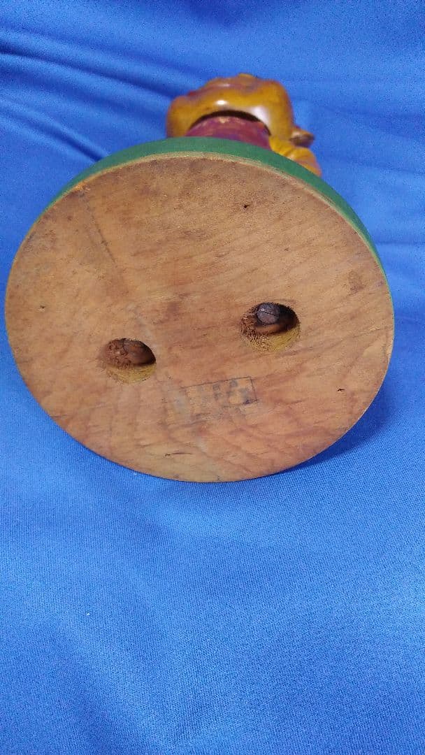 不二家ペコちゃん　ペコちゃん人形　セルロイド製　木製台座