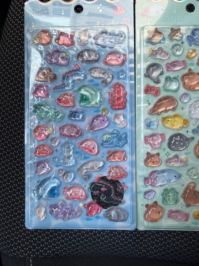 ボンボンドロップシール　4シートセット　水族館限定