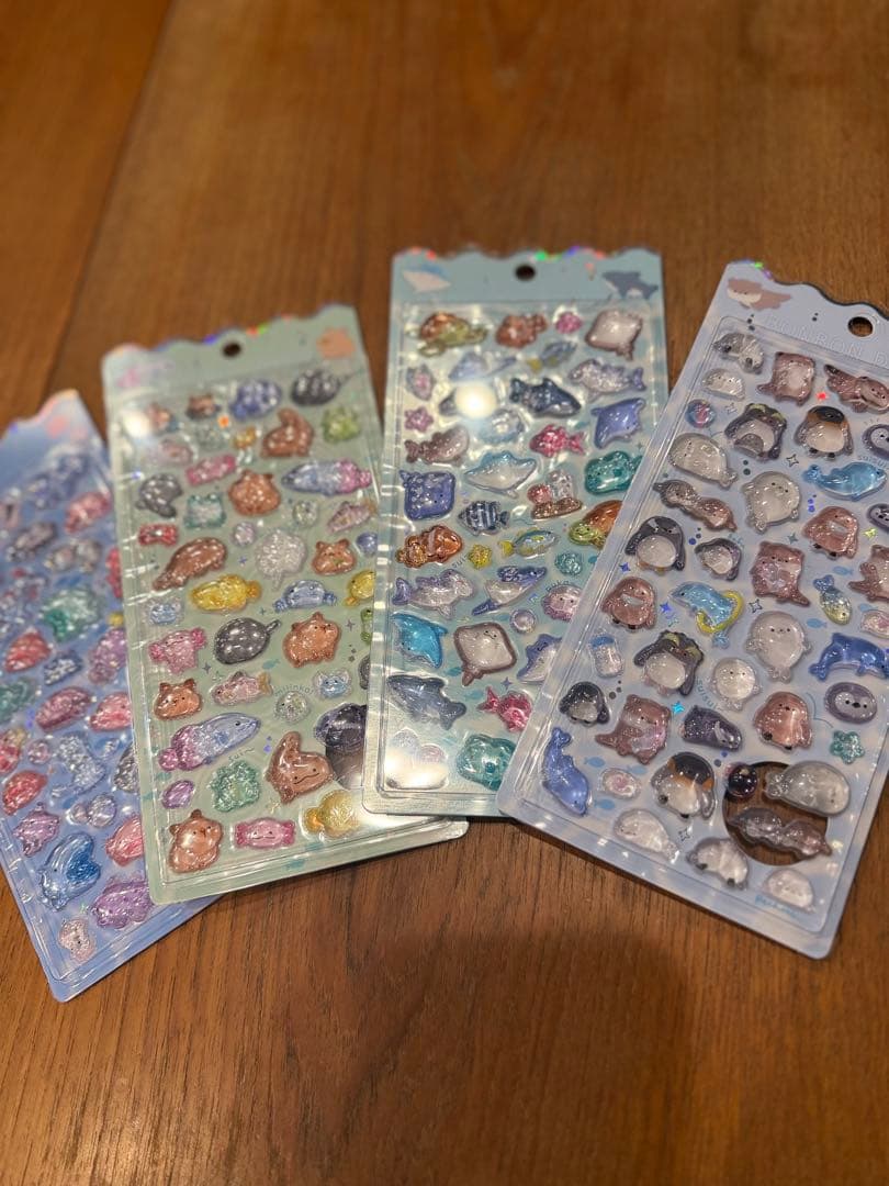 ボンボンドロップシール　4シートセット　水族館限定