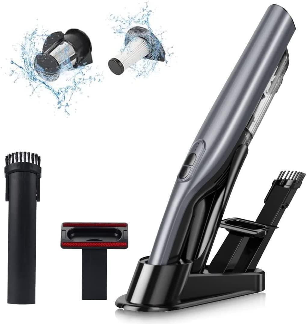 ハンディークリーナー 掃除機 充電スタンド付き ワンタッチゴミ捨て ハンディークリーナー 掃除機 充電スタンド付き ワンタッチゴミ捨て