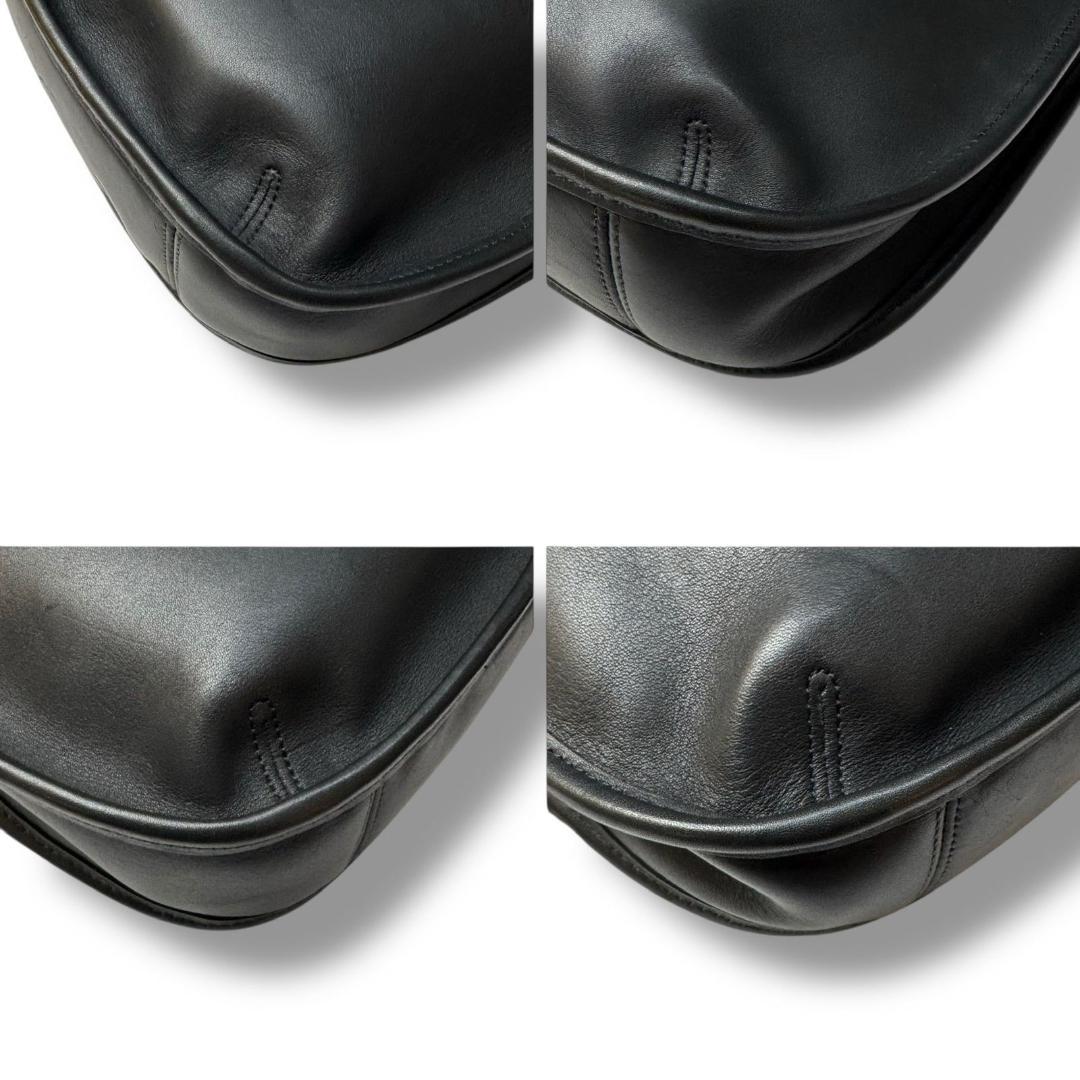 【良品】オールドコーチ　ワンショルダーバッグ　エルゴ　黒　レザー　9047