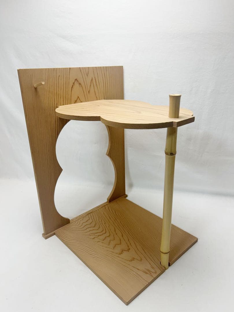 美品 茶道具 淡々斎好 瓢棚 組み立式 元箱