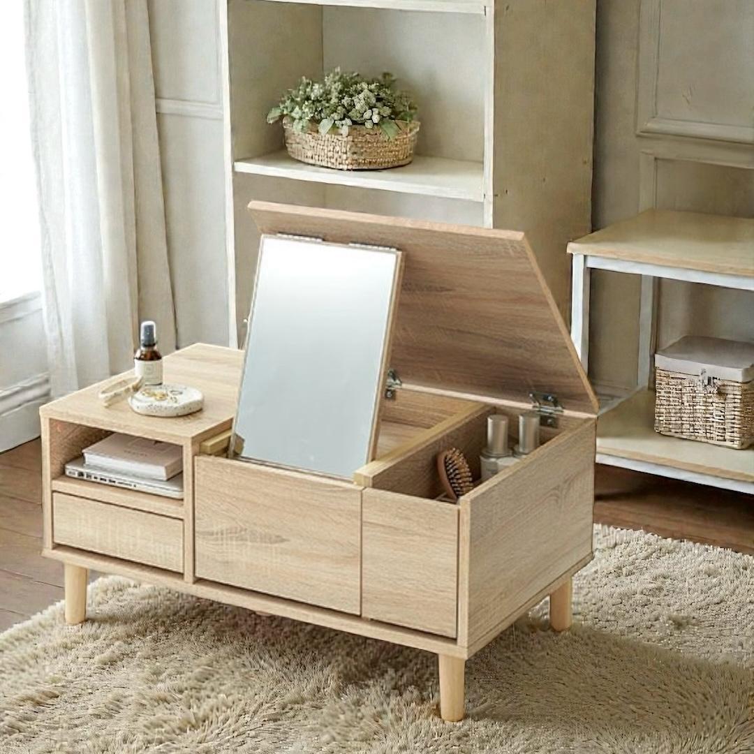 新品】コスメテーブル ドレッサー 幅75cm アウトレット - ドレッサー