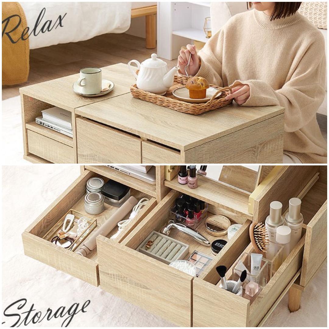 新品】コスメテーブル ドレッサー 幅75cm アウトレット - ドレッサー