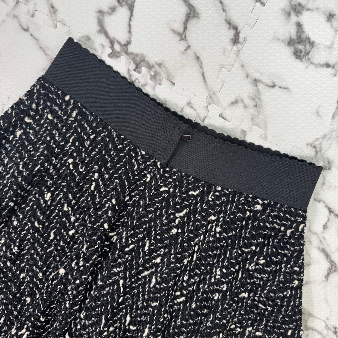 【新品タグ付き】ドルチェ＆ガッパーナ　ミックスヤーンフレアスカート　ウエストゴム