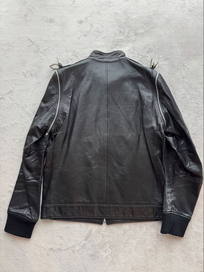 希少 UNDERCOVER 07AW 逆ハの字レザーライダース - メルカリ