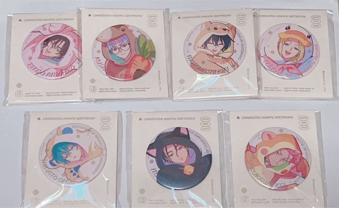 カリスマ バースデーグッズ2025（缶バッジ全種セットのみ）