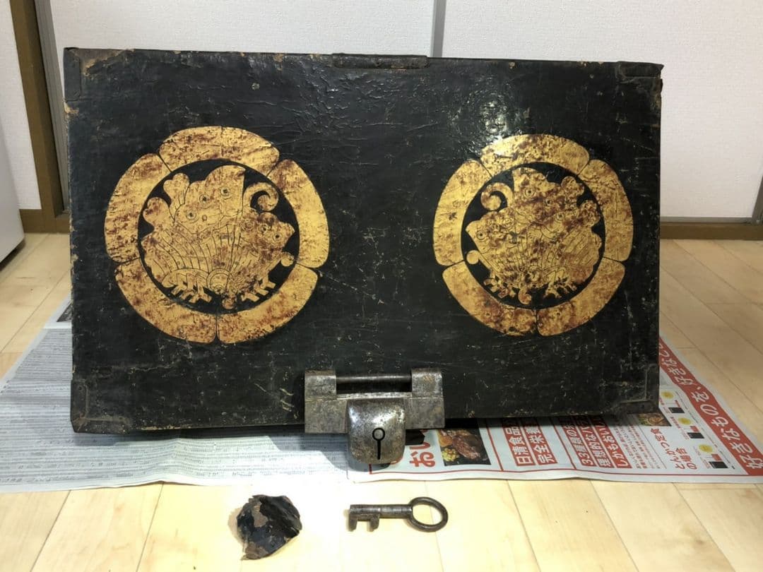 鳥取城、揚羽蝶家紋入りの箱、因幡物、因幡掟セット、因幡物、掟前