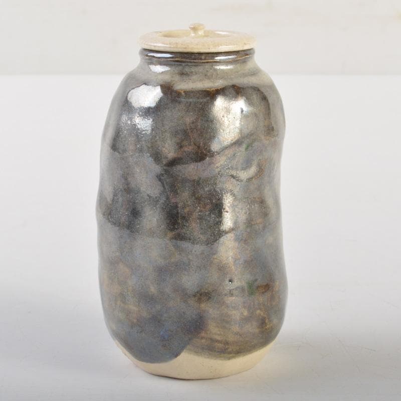 茶道具 吉向松月窯 茶入 共箱 V 6657