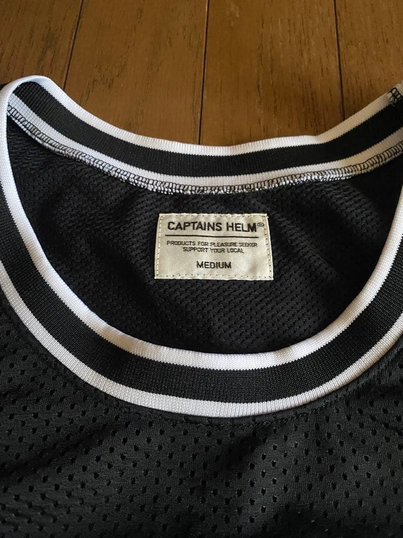 CAPTAINS HELM LINE RIB MESH TANK-TOP M